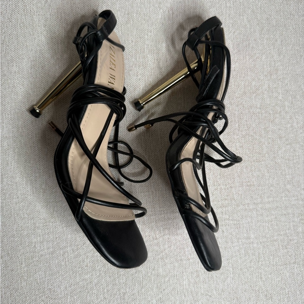 AZALEA WANG “Take The Leap With Me” Stiletto Sandals – White (Size 7.5) - Picture 6 of 6